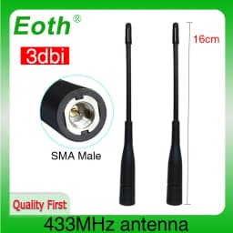 Eoth Whip 433MHz Antenna 16cm SMA Male Connector Walkie Talkie Antenna 433 MHz Directional IoT Waterproof Antene for Wireless