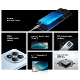 【World Premiere】Global Version Xiaomi Redmi Note 15 Pro MTK Helio G200-Ultra 6.77"AMOLED display 200MP ultimate-clarity camera