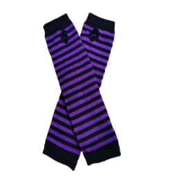 Fashion Women Emo Gloves Lady Striped Elbow Gloves Warmer Knitted Long Fingerless Gloves Elbow Mittens Christmas Acces Gifts