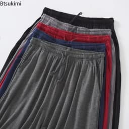 Plus Size 7XL 8XL Casual Sleep Shorts for Men Casual Modal Men's Pajamas Shorts Summer Soft Five Points Cotton Beach Shorts Male