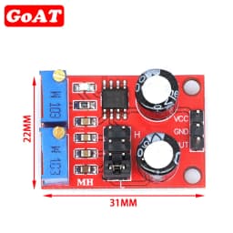 1PCS NE555 pulse frequency, duty cycle adjustable module,square/rectangular wave signal generator,stepping motor driver