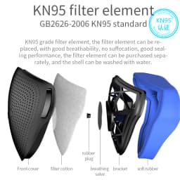 NEW Silicone Mask Unisex PM2.5 Protective Face Filter Mask Mouth Nose Disconnect-type Mask Anti-dust Masks Replaceable PM046