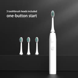 Sonic Electric Toothbrush for Adults Children Ultrasonic Automatic vibrator Whitening IPX7 Waterproof 3 Brush Head battery type