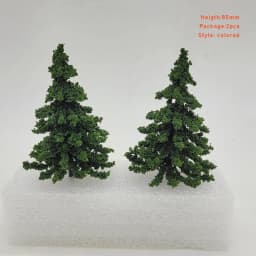 1:87 Scale Model Pine Trees Cedar Landscape Miniature Train Railway Layout Scenery Dioramas Diy Window Christmas Day Decoration