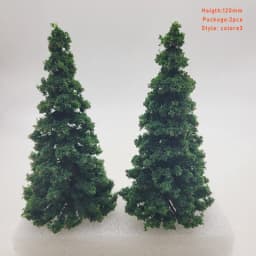 1:87 Scale Model Pine Trees Cedar Landscape Miniature Train Railway Layout Scenery Dioramas Diy Window Christmas Day Decoration