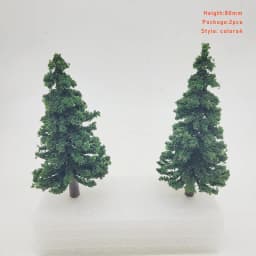 1:87 Scale Model Pine Trees Cedar Landscape Miniature Train Railway Layout Scenery Dioramas Diy Window Christmas Day Decoration