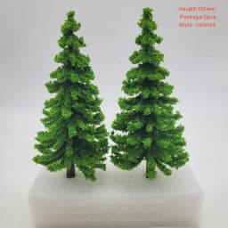1:87 Scale Model Pine Trees Cedar Landscape Miniature Train Railway Layout Scenery Dioramas Diy Window Christmas Day Decoration