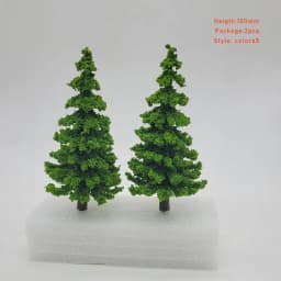 1:87 Scale Model Pine Trees Cedar Landscape Miniature Train Railway Layout Scenery Dioramas Diy Window Christmas Day Decoration