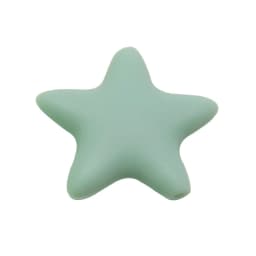 Cute-idea 10 pcs Star Silicone Beads Baby Food Grade Teethers DIY Baby Teething Toys For Pacifier Chain Necklace Accessories