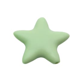 Cute-idea 10 pcs Star Silicone Beads Baby Food Grade Teethers DIY Baby Teething Toys For Pacifier Chain Necklace Accessories
