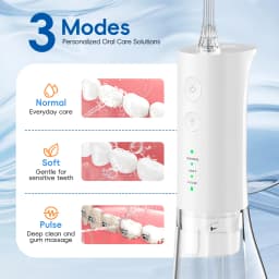 Electric Water Flosser Rechargeable Water Flossers for Teeth Clean Waterproof Flosser Portable Oral Irrigator 300ML Home Travel