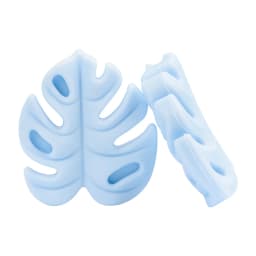 LOFCA 30pcs Silicone Monstera Beads Cartoon Leaf BPA Free Silicone Teether Baby Accessories Toys DIY Necklace Pacifier Chain