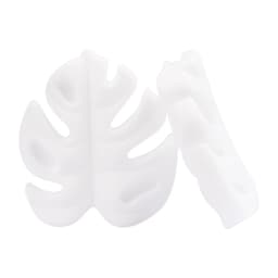 LOFCA 30pcs Silicone Monstera Beads Cartoon Leaf BPA Free Silicone Teether Baby Accessories Toys DIY Necklace Pacifier Chain
