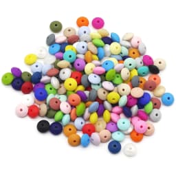 Cute-idea Baby Silicone Lentils Beads 100Pcs Baby Abacus Lentils teething beads infant Pacifier Chain Care toys Accessories gift