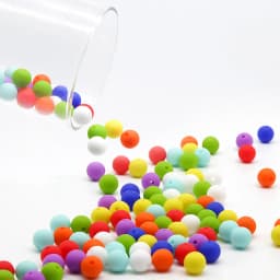 Cute-Idea 50Pcs Silicone Beads 9mm Baby Chewable Rounds Pearl Teether Infants Pacifier Pendant Toys Accessories Baby Products