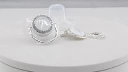 Newborn Baby Personalized Pacifier Clips Luxury Pacifiers Holder Letter Silver Bling Infant Transparent Silicone Nipple BPA Free