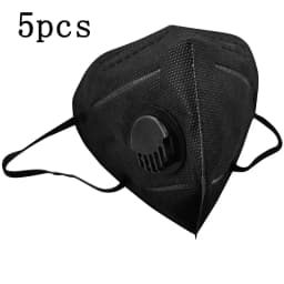Reusable KN95 Face Mask Respirator 5 Layer Protection Anti-dust FFP2 Mask Face Protective With Breathing Valve PM044