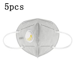 Reusable KN95 Face Mask Respirator 5 Layer Protection Anti-dust FFP2 Mask Face Protective With Breathing Valve PM044