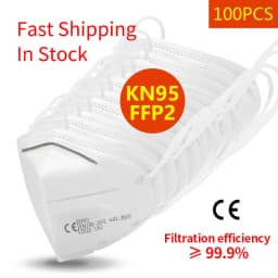 Reusable KN95 Face Mask Respirator 5 Layer Protection Anti-dust FFP2 Mask Face Protective With Breathing Valve PM044