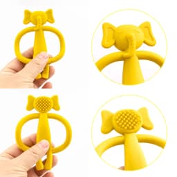 New Kids Teething Silicone Nursing Teether Gifts Newborn Dental Care Durable Teether Toys Teething Infant Chewing Toy Baby Stuff