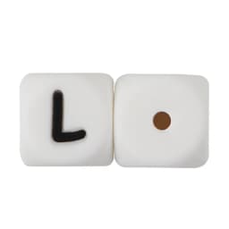 Cute-Idea 10pcs 12MM Silicone Letters Beads Baby Teething DIY English Alphabet Letter pearl teether BPA Free Baby Shower Gifts