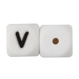 Cute-Idea 10pcs 12MM Silicone Letters Beads Baby Teething DIY English Alphabet Letter pearl teether BPA Free Baby Shower Gifts
