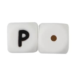 Cute-Idea 10pcs 12MM Silicone Letters Beads Baby Teething DIY English Alphabet Letter pearl teether BPA Free Baby Shower Gifts