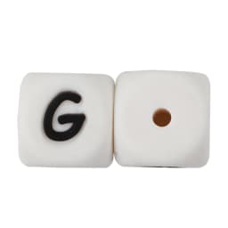 Cute-Idea 10pcs 12MM Silicone Letters Beads Baby Teething DIY English Alphabet Letter pearl teether BPA Free Baby Shower Gifts