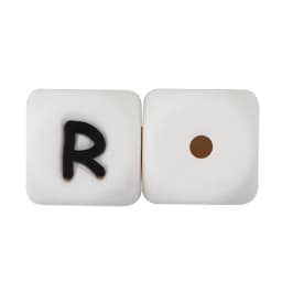 Cute-Idea 10pcs 12MM Silicone Letters Beads Baby Teething DIY English Alphabet Letter pearl teether BPA Free Baby Shower Gifts