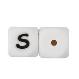 Cute-Idea 10pcs 12MM Silicone Letters Beads Baby Teething DIY English Alphabet Letter pearl teether BPA Free Baby Shower Gifts