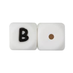 Cute-Idea 10pcs 12MM Silicone Letters Beads Baby Teething DIY English Alphabet Letter pearl teether BPA Free Baby Shower Gifts