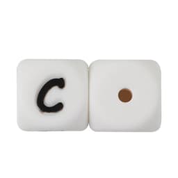 Cute-Idea 10pcs 12MM Silicone Letters Beads Baby Teething DIY English Alphabet Letter pearl teether BPA Free Baby Shower Gifts