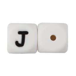 Cute-Idea 10pcs 12MM Silicone Letters Beads Baby Teething DIY English Alphabet Letter pearl teether BPA Free Baby Shower Gifts
