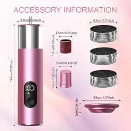 Electric Callus Remover Foot File 2-in-1 Adjustable Speed with 60pcs Sandpaper Discs for Pedicure And Callus Removal High Qualit