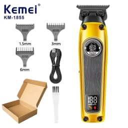 Kemei Multi-Purpose Haircut LCD Display Hair Cut Machine KM-1855 Hair Trimmer Hair Clippers for Men