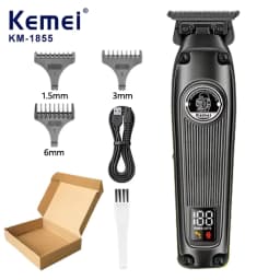 Kemei Multi-Purpose Haircut LCD Display Hair Cut Machine KM-1855 Hair Trimmer Hair Clippers for Men