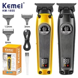 Kemei Multi-Purpose Haircut LCD Display Hair Cut Machine KM-1855 Hair Trimmer Hair Clippers for Men