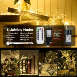 Led String Lights Outdoor Firecracker Fairy Light String EU/US DC Power Copper Wire Lights for Wedding Christmas Tree Decor Lamp