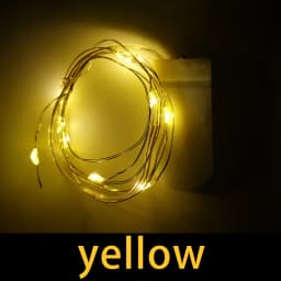 Waterproof Fairy Light CR2032 Battery Powered LED Mini Christmas Light Copper Wire String Light For Wedding Xmas Garland Party