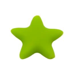 Cute-idea Star Silicone Beads 10pcs Food Grade Baby Teething Teethers DIY infant Nursing Pacifier Chain Necklace toy Accessories