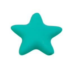 Cute-idea Star Silicone Beads 10pcs Food Grade Baby Teething Teethers DIY infant Nursing Pacifier Chain Necklace toy Accessories