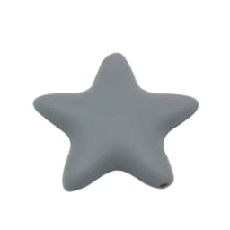 Cute-idea Star Silicone Beads 10pcs Food Grade Baby Teething Teethers DIY infant Nursing Pacifier Chain Necklace toy Accessories