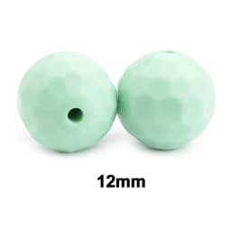 Lofca 12mm 40pcs Polyhedron Silicone Beads 15mm Silicone DIY Food Grade Oral Care Baby Teether Toy Soft Chew