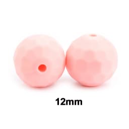 Lofca 12mm 40pcs Polyhedron Silicone Beads 15mm Silicone DIY Food Grade Oral Care Baby Teether Toy Soft Chew