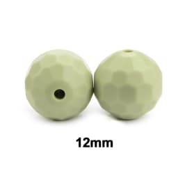 Lofca 12mm 40pcs Polyhedron Silicone Beads 15mm Silicone DIY Food Grade Oral Care Baby Teether Toy Soft Chew