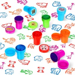 2/24pcs Assorted Stamps for Kids Self-ink Stamps Children Toy Stamps  Face Seal Scrapbooking DIY Painting Photo Album Decor