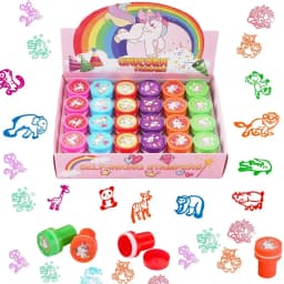 2/24pcs Assorted Stamps for Kids Self-ink Stamps Children Toy Stamps  Face Seal Scrapbooking DIY Painting Photo Album Decor