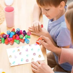 2/24pcs Assorted Stamps for Kids Self-ink Stamps Children Toy Stamps  Face Seal Scrapbooking DIY Painting Photo Album Decor