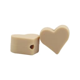 BOBO.BOX 10pc Love Heart Silicone Beads Teething Accessories Food Grade Silicone Teether BPA Free Eco-friendly Baby Teether Toys