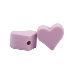 BOBO.BOX 10pc Love Heart Silicone Beads Teething Accessories Food Grade Silicone Teether BPA Free Eco-friendly Baby Teether Toys